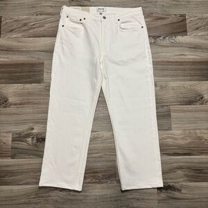 NWT Agolde Kye Mid Rise Straight Crop Jeans in Cake Size 30